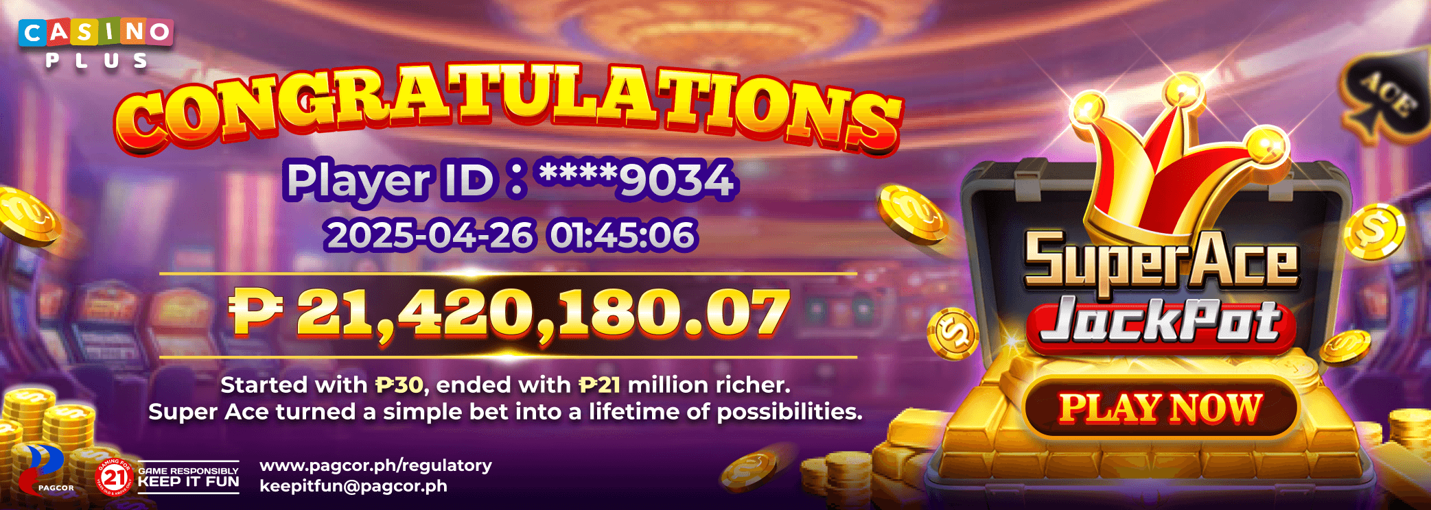 Unstoppable! 4th Grand Jackpot in April!