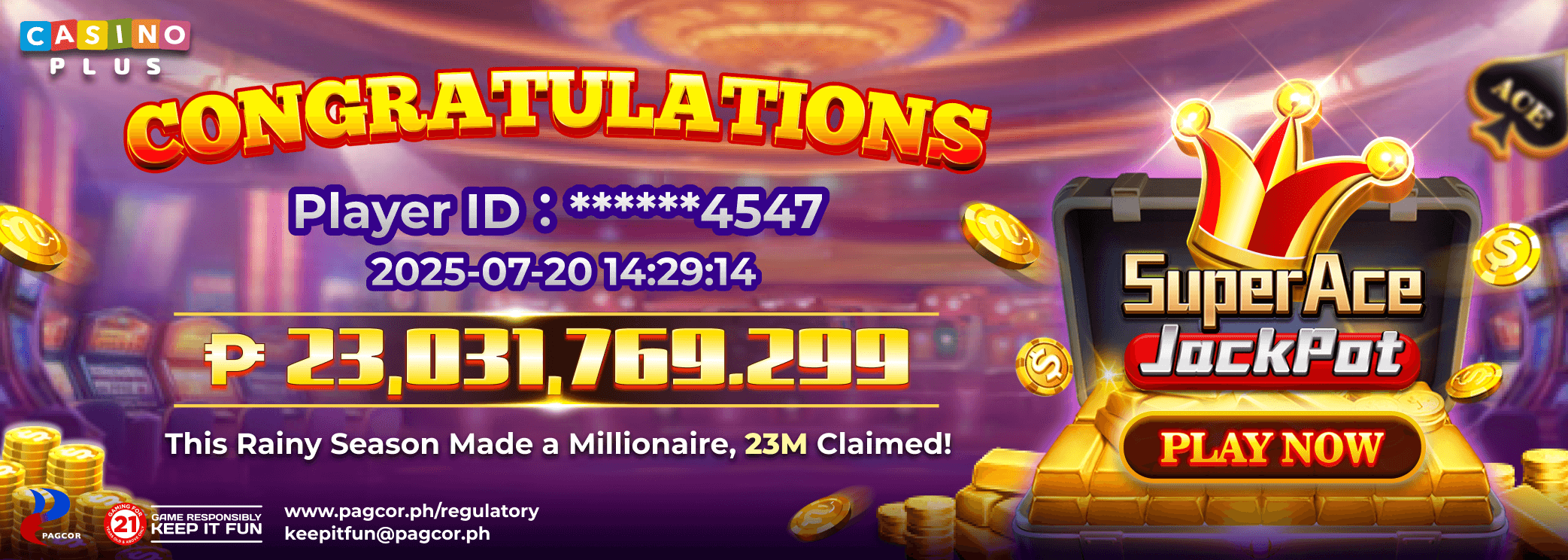 Be the Next Rainy Season Millionaire!